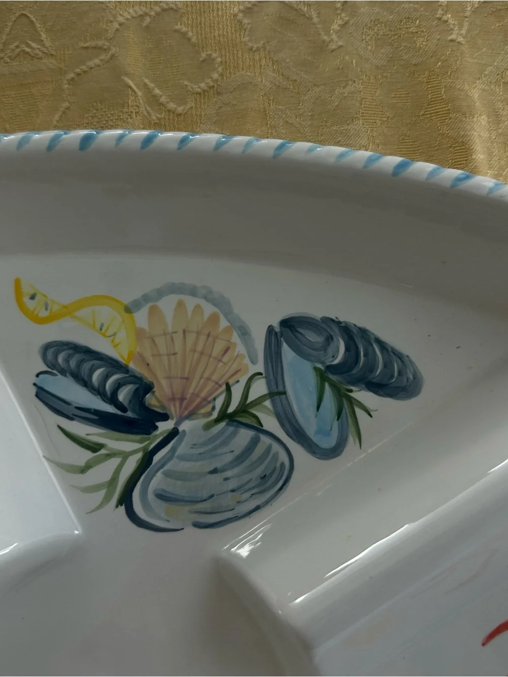 Vintage ceramic divided